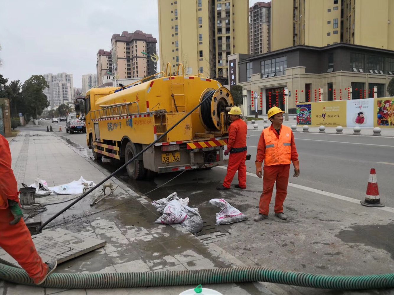 滨城排污管道清淤-管道清洗